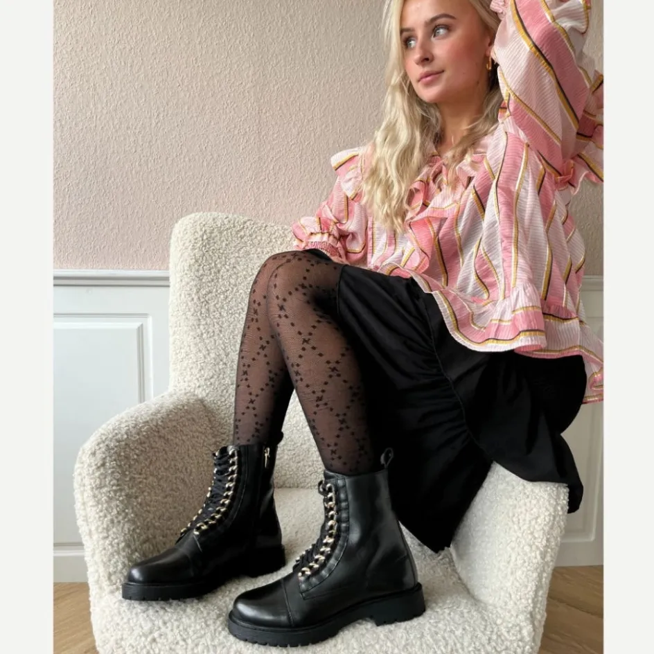Copenhagen Shoes Ankelstøvler*ROCK 22 - Black Gold Rock22 boot black gold