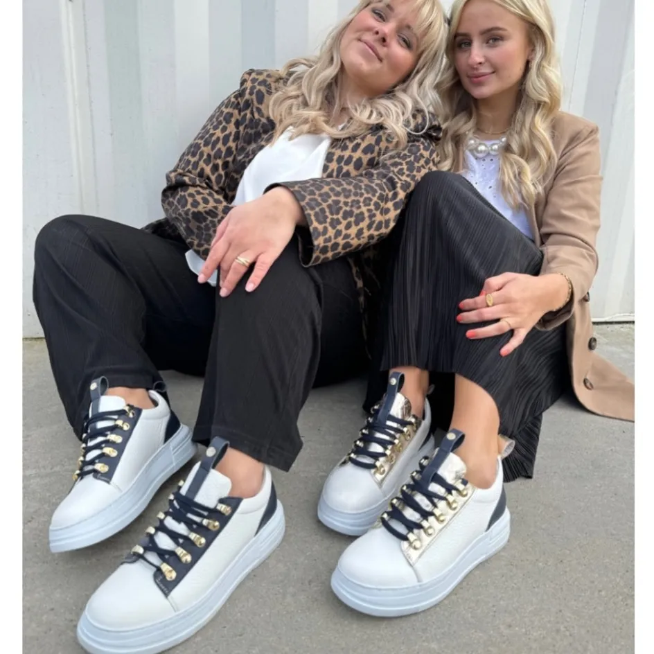 run__whitenavy_6.webp Copenhagen Shoes Sneakers*RUN - WHITE/NAVY White navy