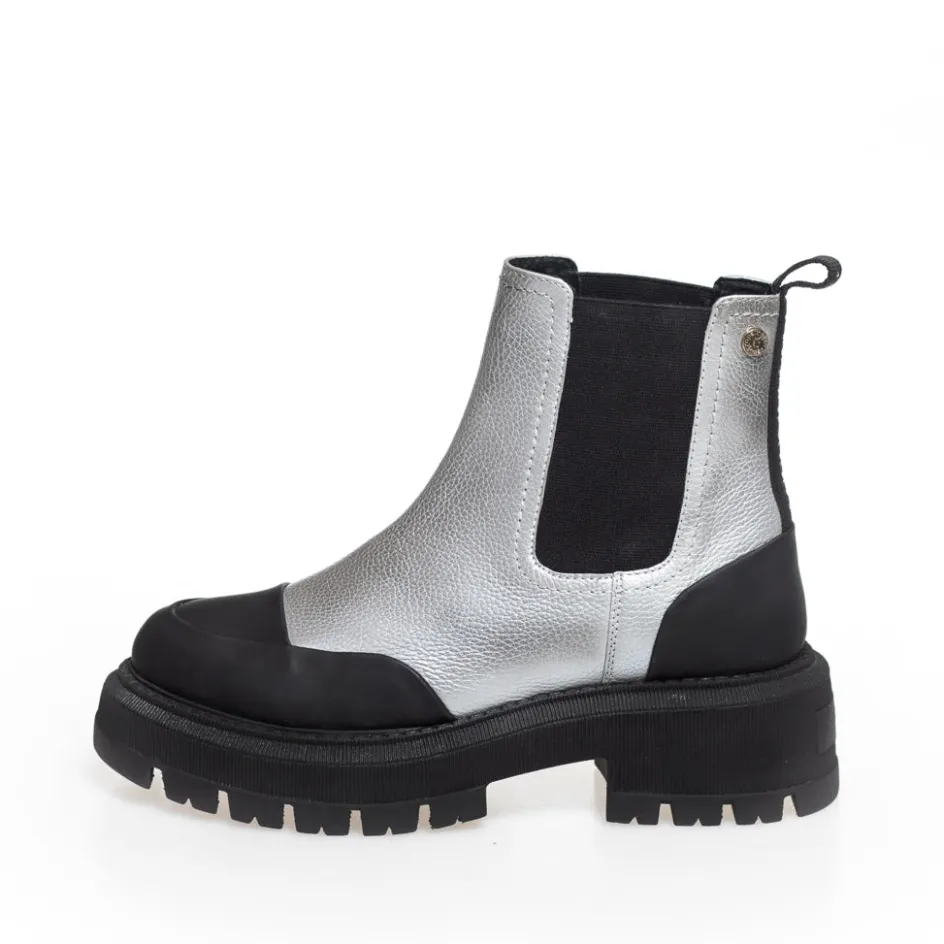 Copenhagen Shoes Chelsea Boots | Ankelstøvler*SALLY GIRL 23 LOW - SILVER Sallygirl 23 low boot silver