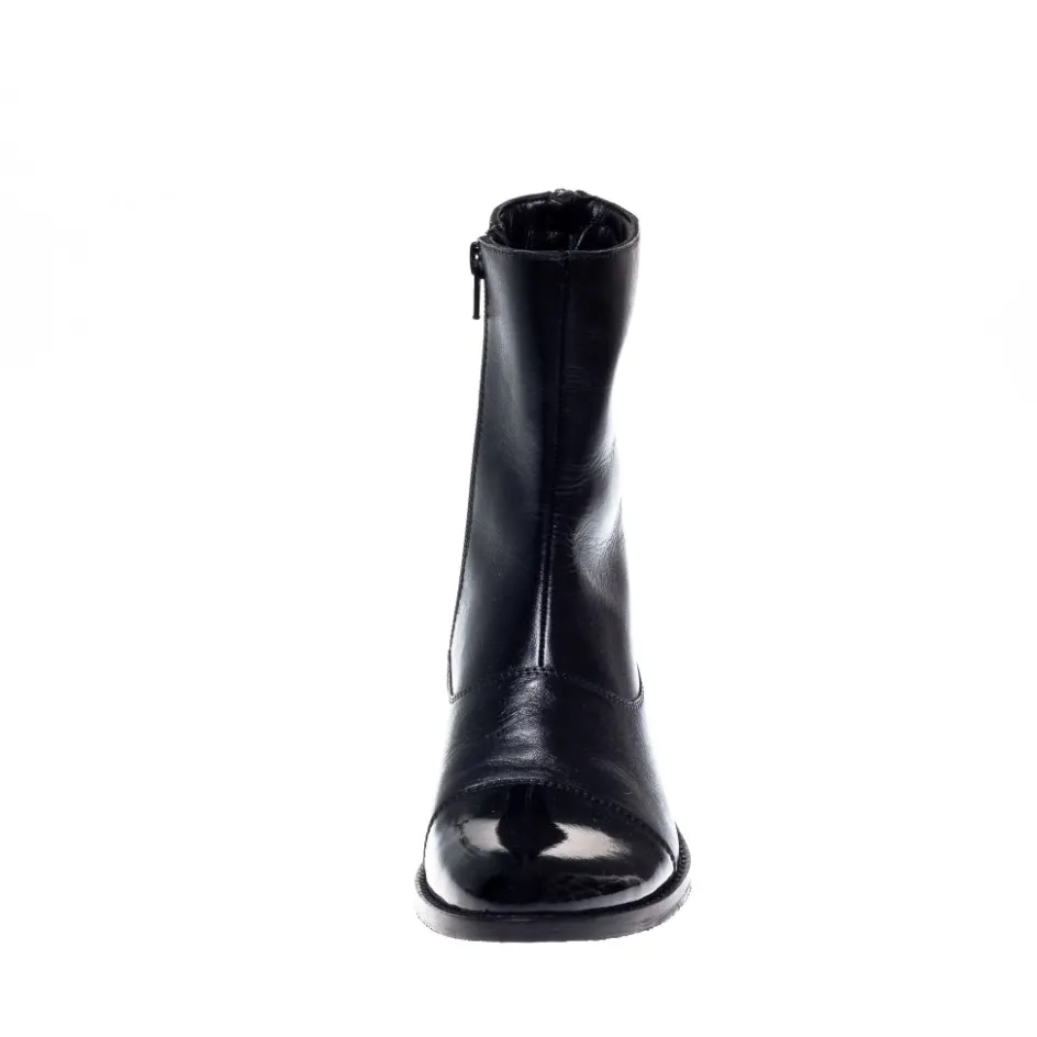 Copenhagen Shoes Ankelstøvler*SHE PATENT 21 - Black Shepatent 21 boot black
