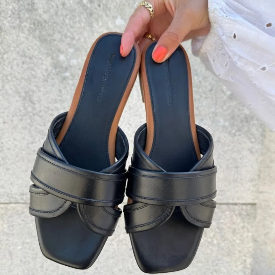Copenhagen Shoes Flade Sandaler*SMILE AND DANCE - Black