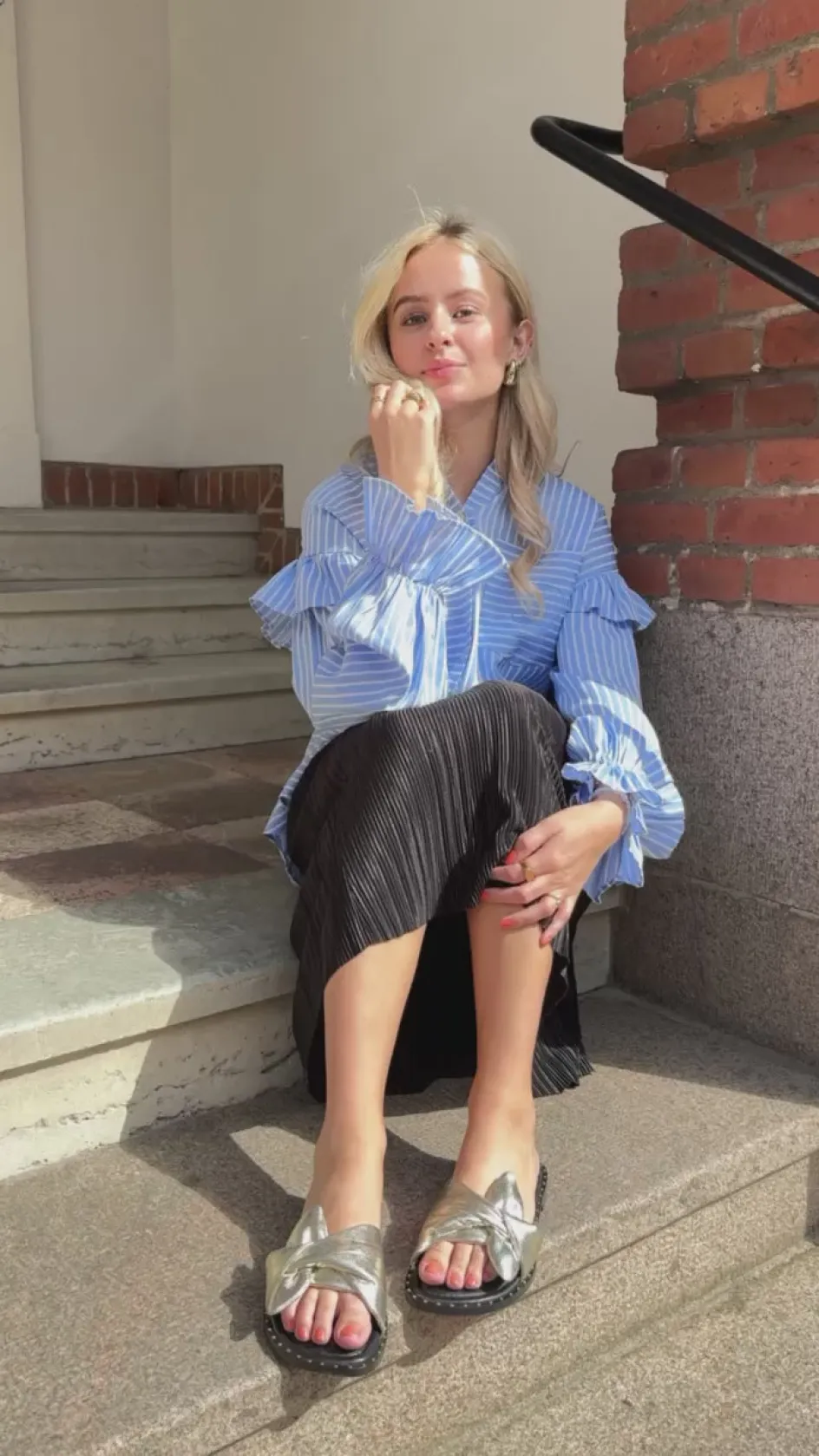 spring_vibes__gold_4.webp Copenhagen Shoes Flade Sandaler*SPRING VIBES - Gold