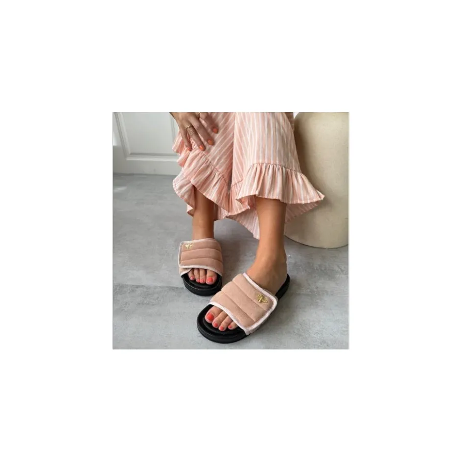 stories_suede__papaya_2.webp Copenhagen Shoes Flade Sandaler*STORIES SUEDE - Papaya