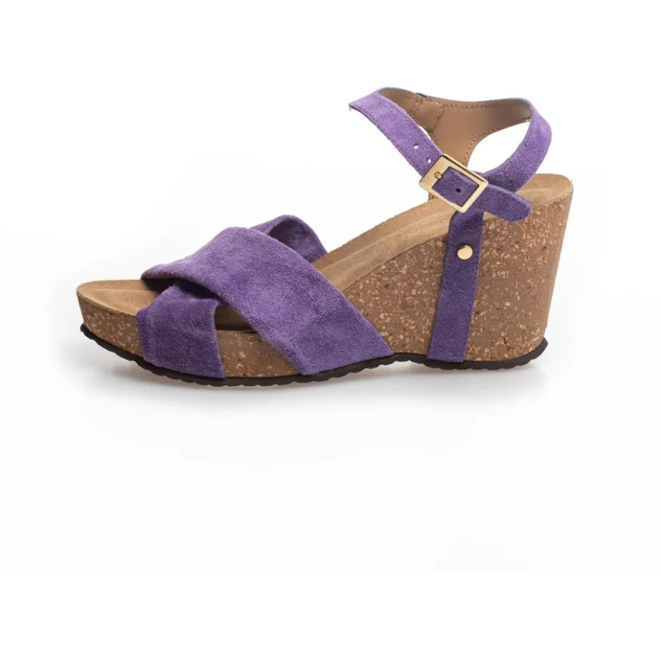 Copenhagen Shoes Sandaler Med Kilehæle*SUMMER VIBES - VIOLET Summervibes sandal wedge violet