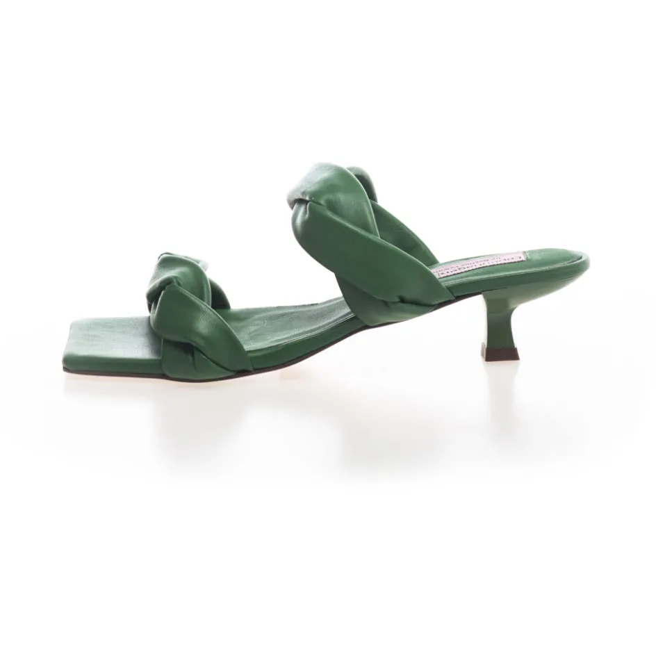 Copenhagen Shoes Sandaler Med Hæl*SUNSHINE - GREEN LEATHER Sunshinesandal green leather
