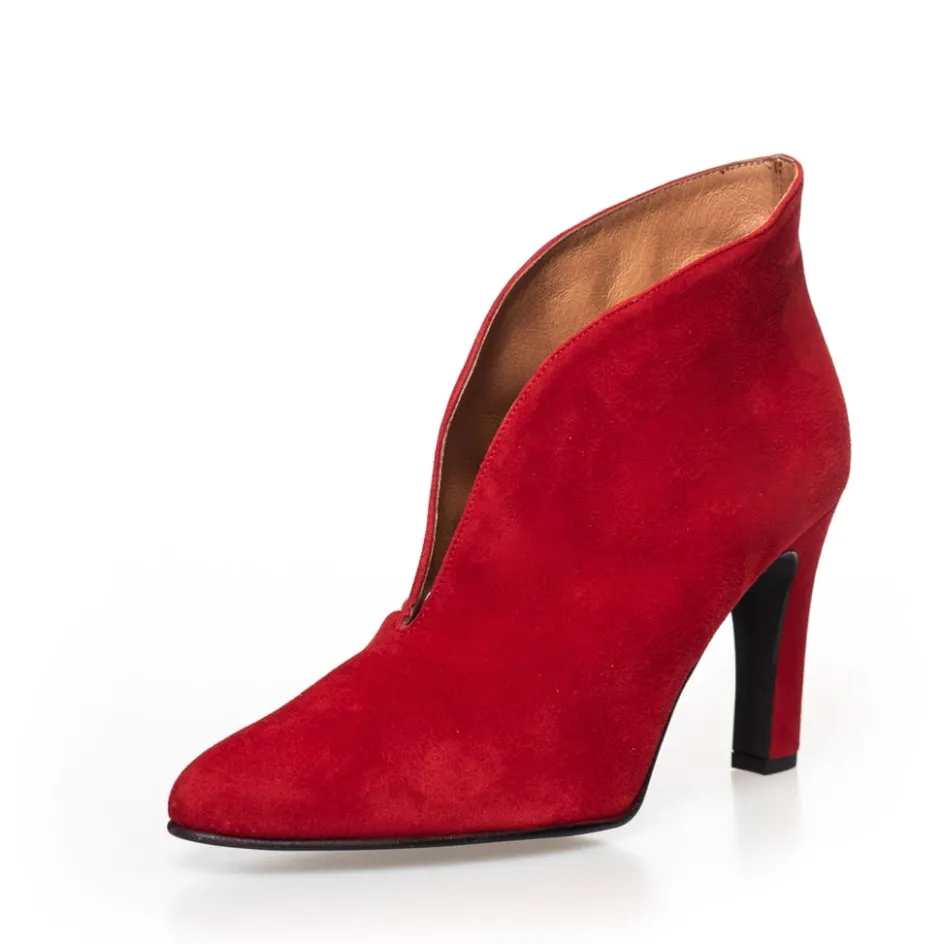 Copenhagen Shoes Støvler Med Hæl | Ankelstøvler*SUS - RED (BERRY) Susheels red berry