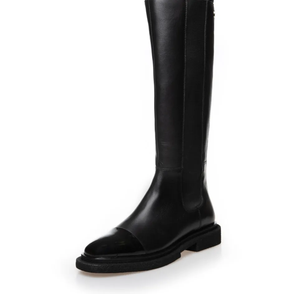the_art_boot_patenttoe__black_3.webp Copenhagen Shoes Lange Støvler*THE ART BOOT PATENT/TOE - Black