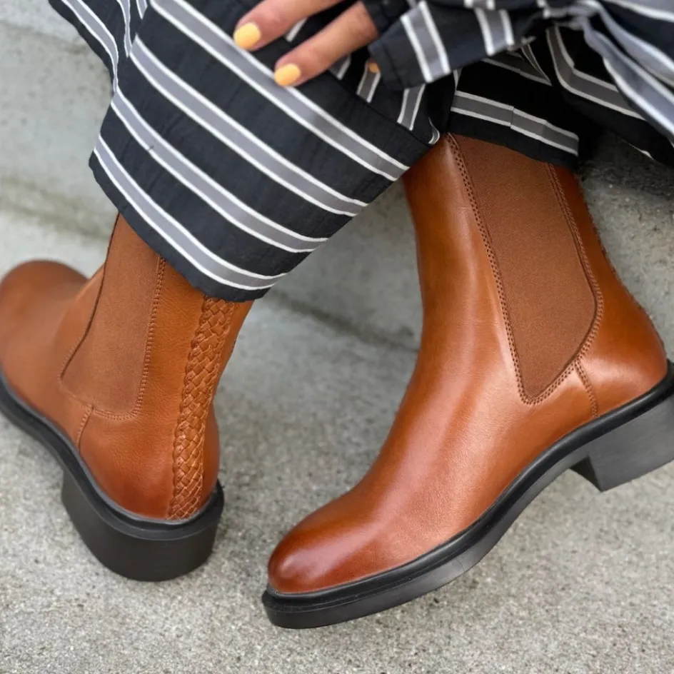 Copenhagen Shoes Chelsea Boots | Ankelstøvler*THE CITY LIFE - COGNAC Thecity life stoevler cognac