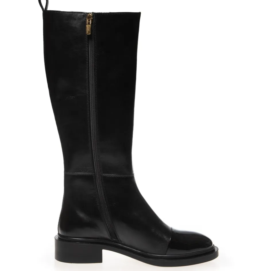 the_love_boot_patent__toe__black_3.webp Copenhagen Shoes Lange Støvler*THE LOVE BOOT PATENT / TOE - Black