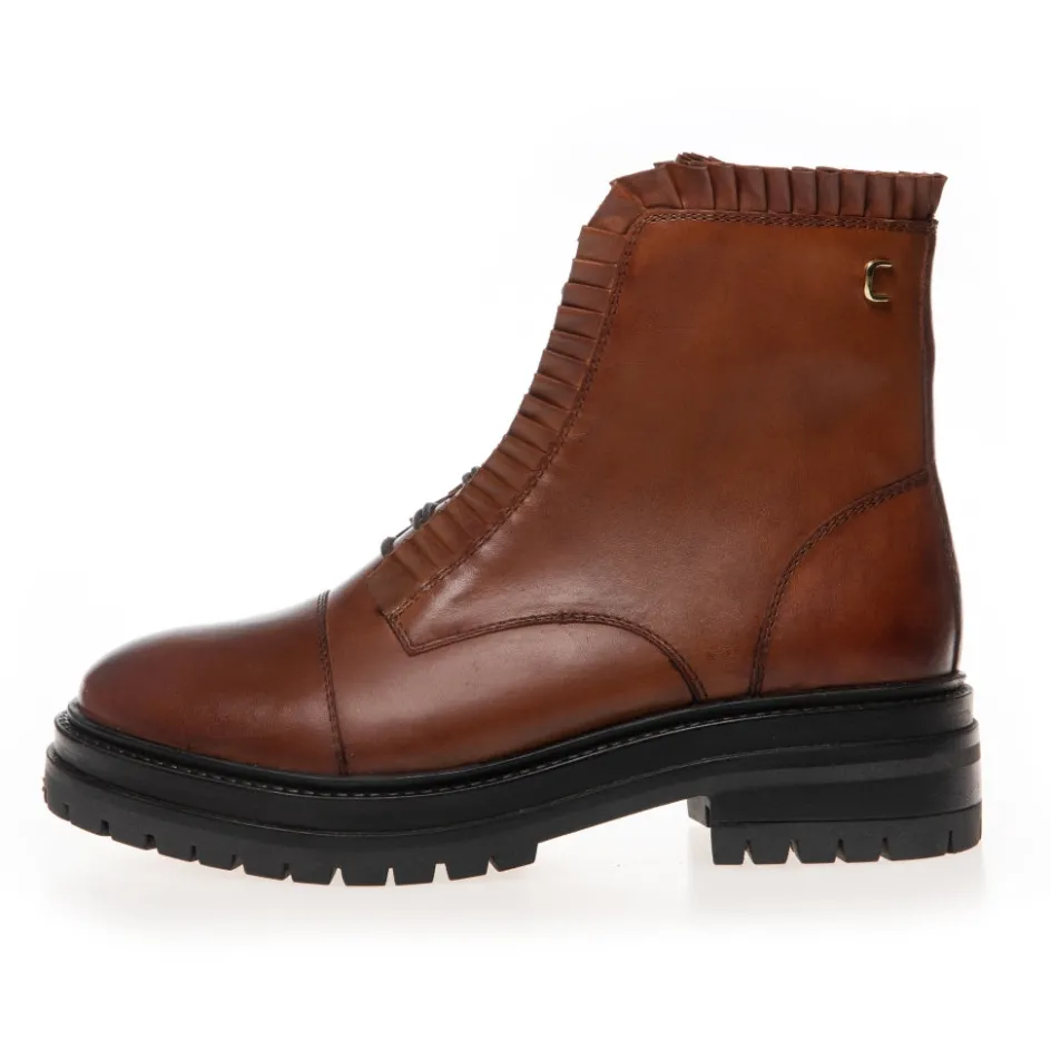 Copenhagen Shoes Ankelstøvler*THE PRETTY COLLECTION - COGNAC Thepretty collection stoevler cognac