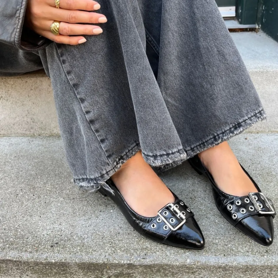 Copenhagen Shoes Ballerinasko*THE REASON WHY / BLK. PATENT - Black patent