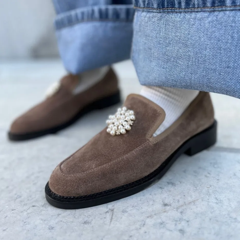 Copenhagen Shoes Loafers*THE SHINE LOAFER SUEDE - TABACCO (DODO) Tabacco dodo