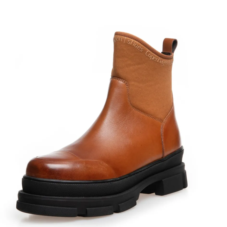 Copenhagen Shoes Ankelstøvler*THE WINTER BOOT COGNAC - COGNAC Thewinter boot cognac stoevler cognac