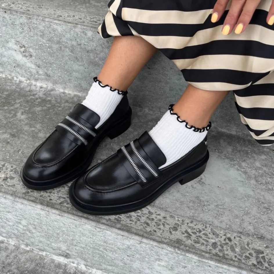 Copenhagen Shoes Loafers*THE ZIP - Black