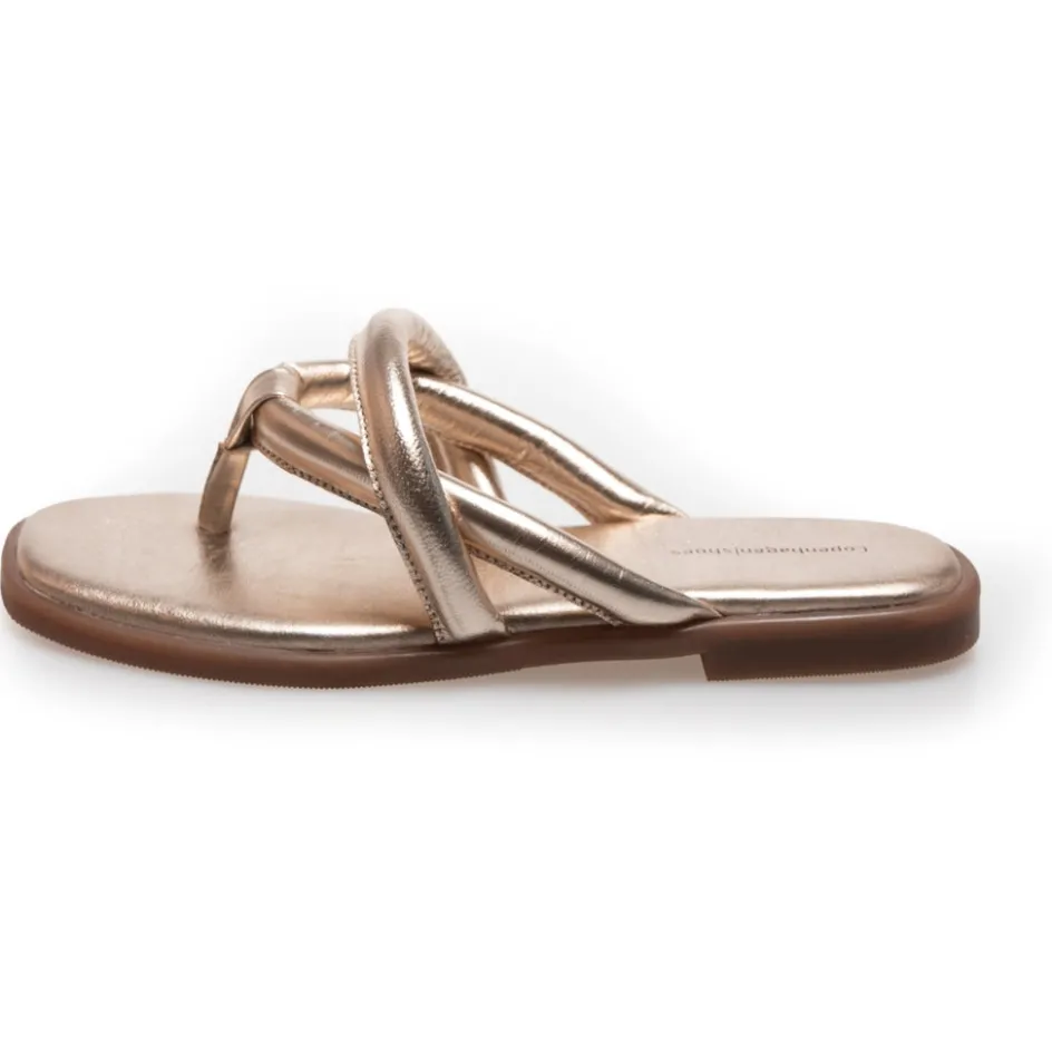 vincent_gold__gold_3.webp Copenhagen Shoes Flade Sandaler*VINCENT - Gold