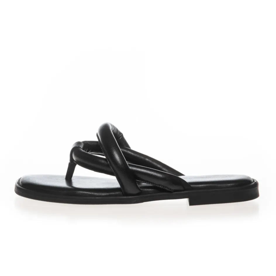 vincent_leather__black_3.webp Copenhagen Shoes Flade Sandaler*VINCENT LEATHER - Black