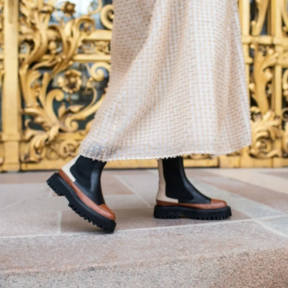 walking__black_tan_4.webp Copenhagen Shoes Chelsea Boots | Ankelstøvler*WALKING - BLACK TAN Walkingboot black tan