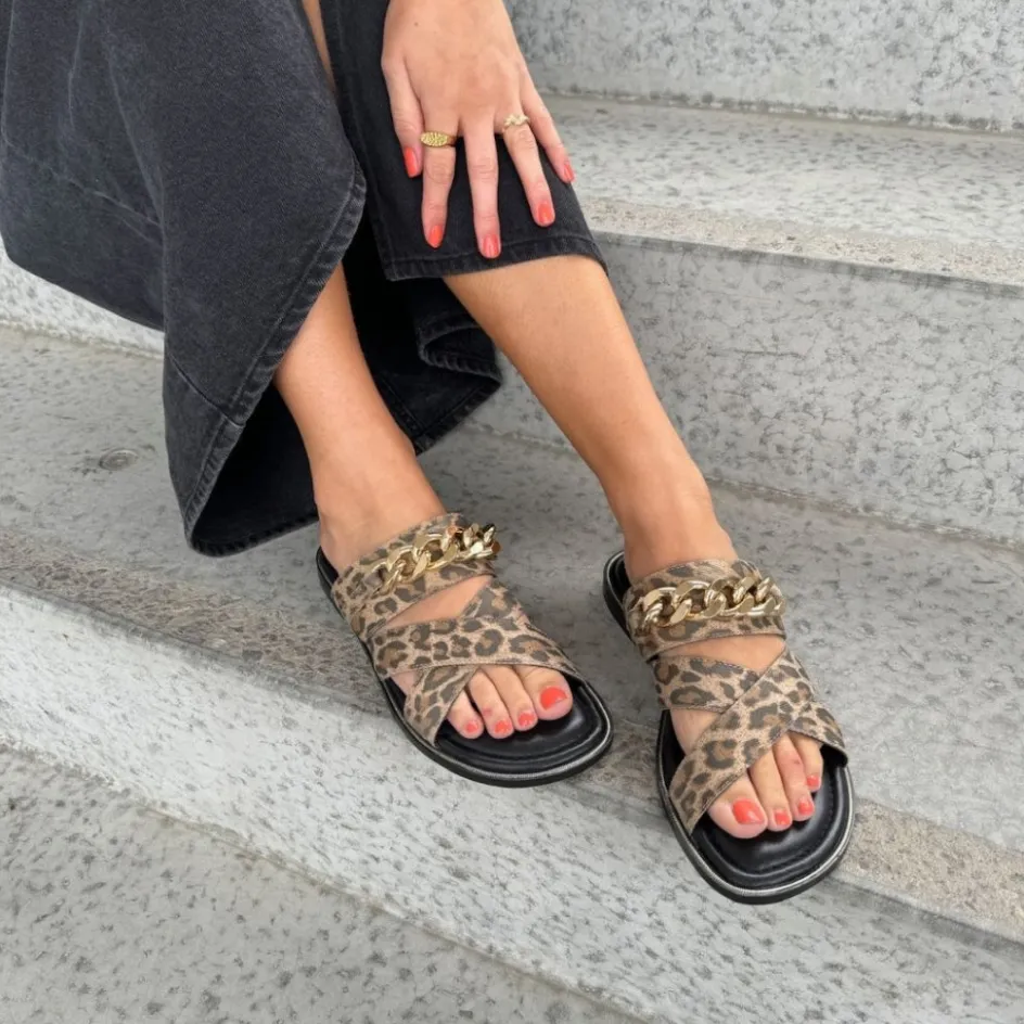when_i_fly__lep__leopard_5.webp Copenhagen Shoes Flade Sandaler*WHEN I FLY - LEP. - Leopard