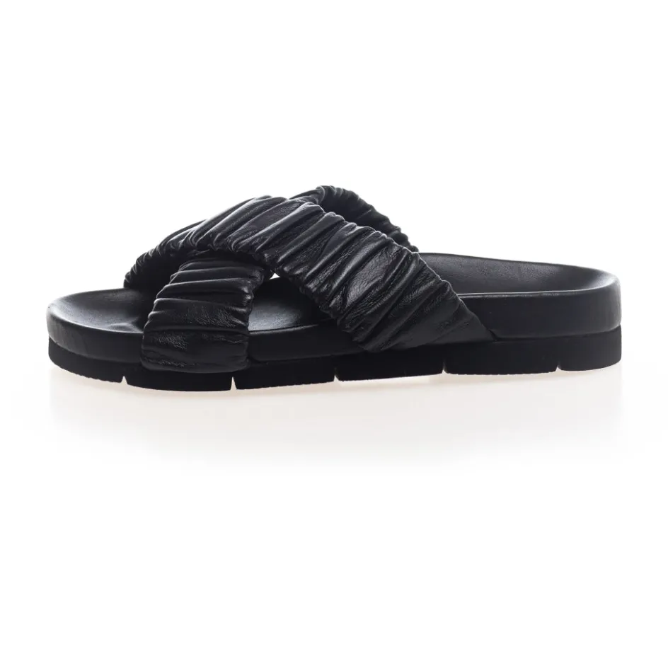 wrinkles_leather__black_3.webp Copenhagen Shoes Flade Sandaler*WRINKLES LEATHER - Black