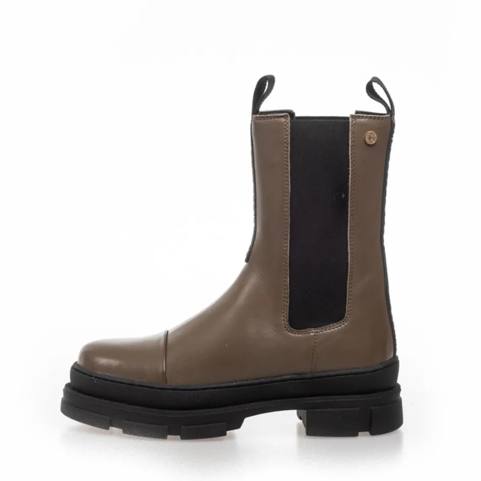 Copenhagen Shoes Chelsea Boots | Ankelstøvler*YOU AND ME 22 - DK TAUPE (ARMY) Youand me 22 boot dk taupe army