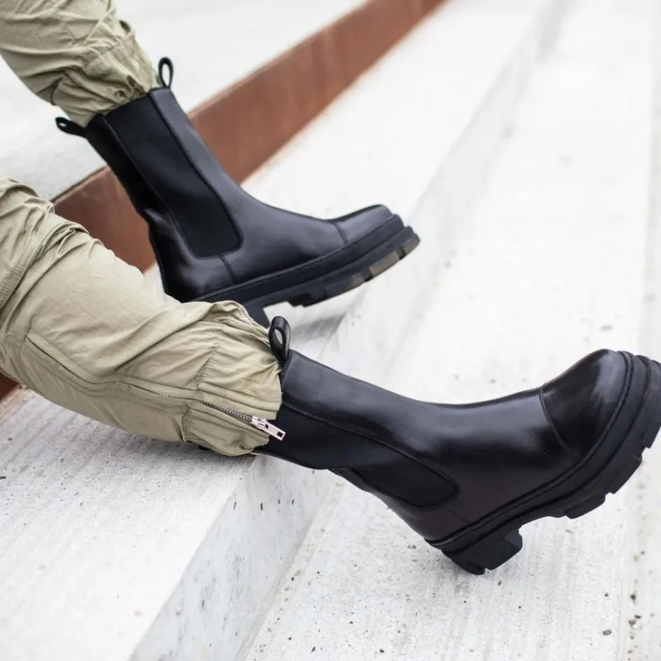Copenhagen Shoes Chelsea Boots | Ankelstøvler*YOU AND ME - BLACK Youand me boot black