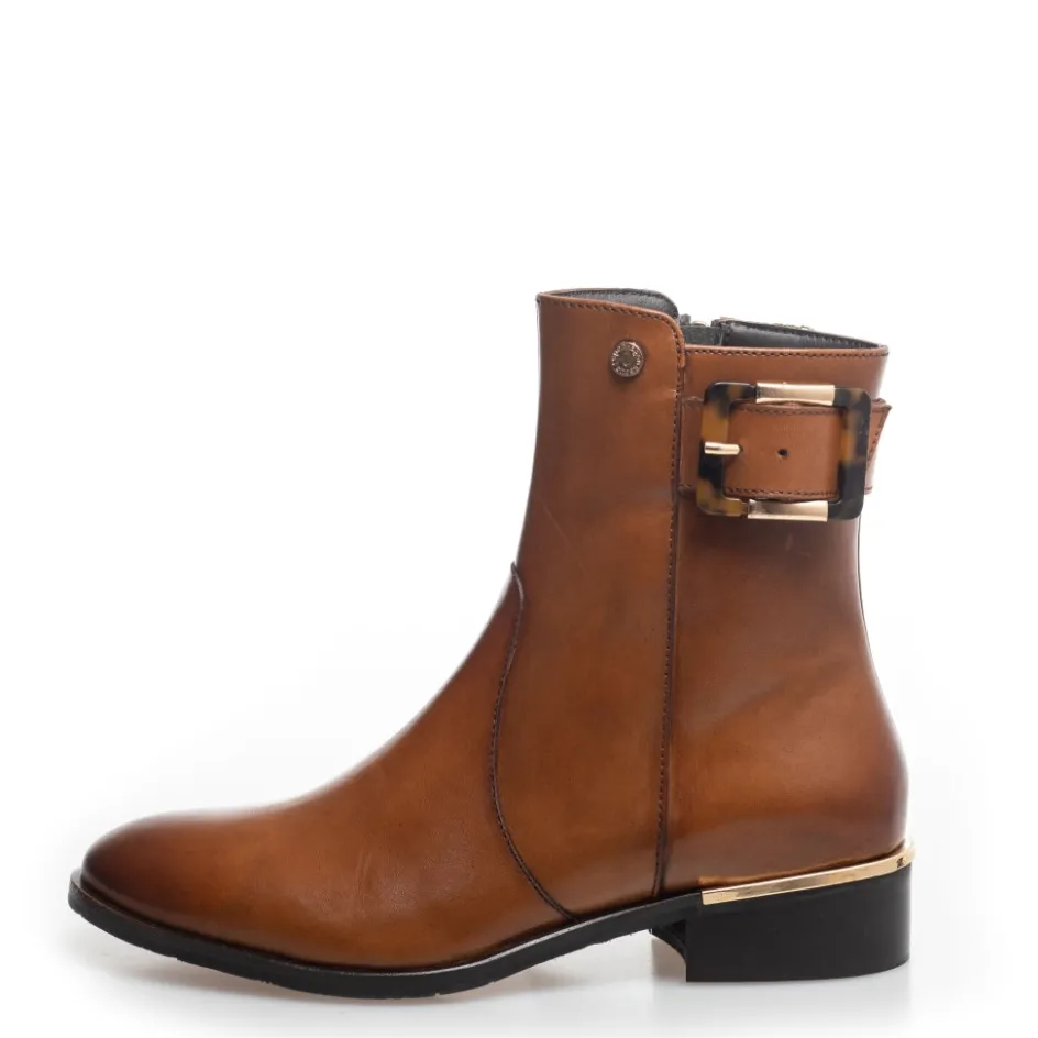 Copenhagen Shoes Ankelstøvler*YOU CAN FLY - COGNAC Youcan fly boot cognac