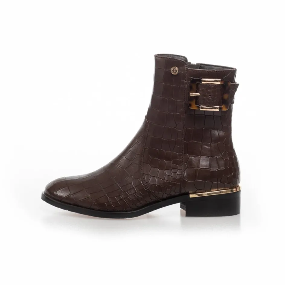 you_can_fly__dk_brown_3.webp Copenhagen Shoes Ankelstøvler*YOU CAN FLY - DK BROWN Youcan fly crocco boot dk brown