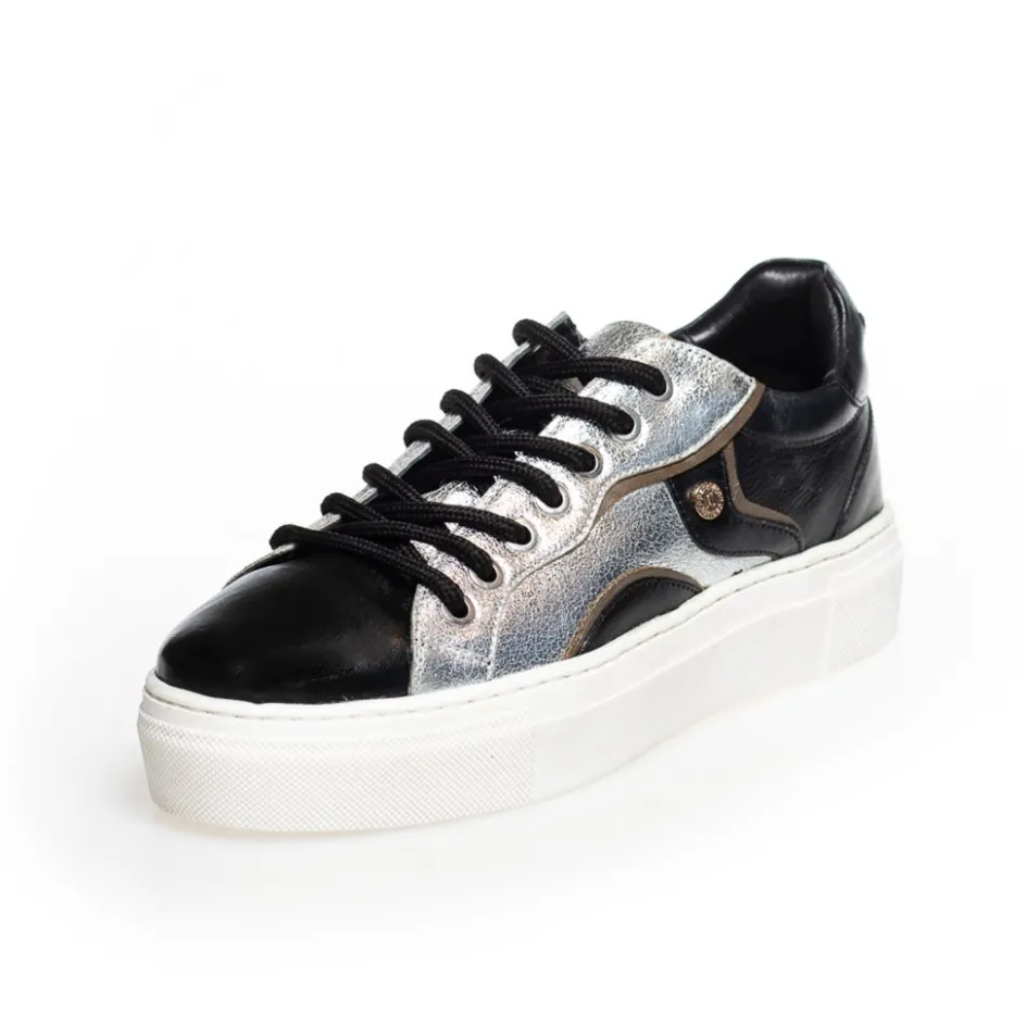 Copenhagen Shoes Sneakers*YOU GAVE - BLACK/SILVER/TAUPE Black silver taupe