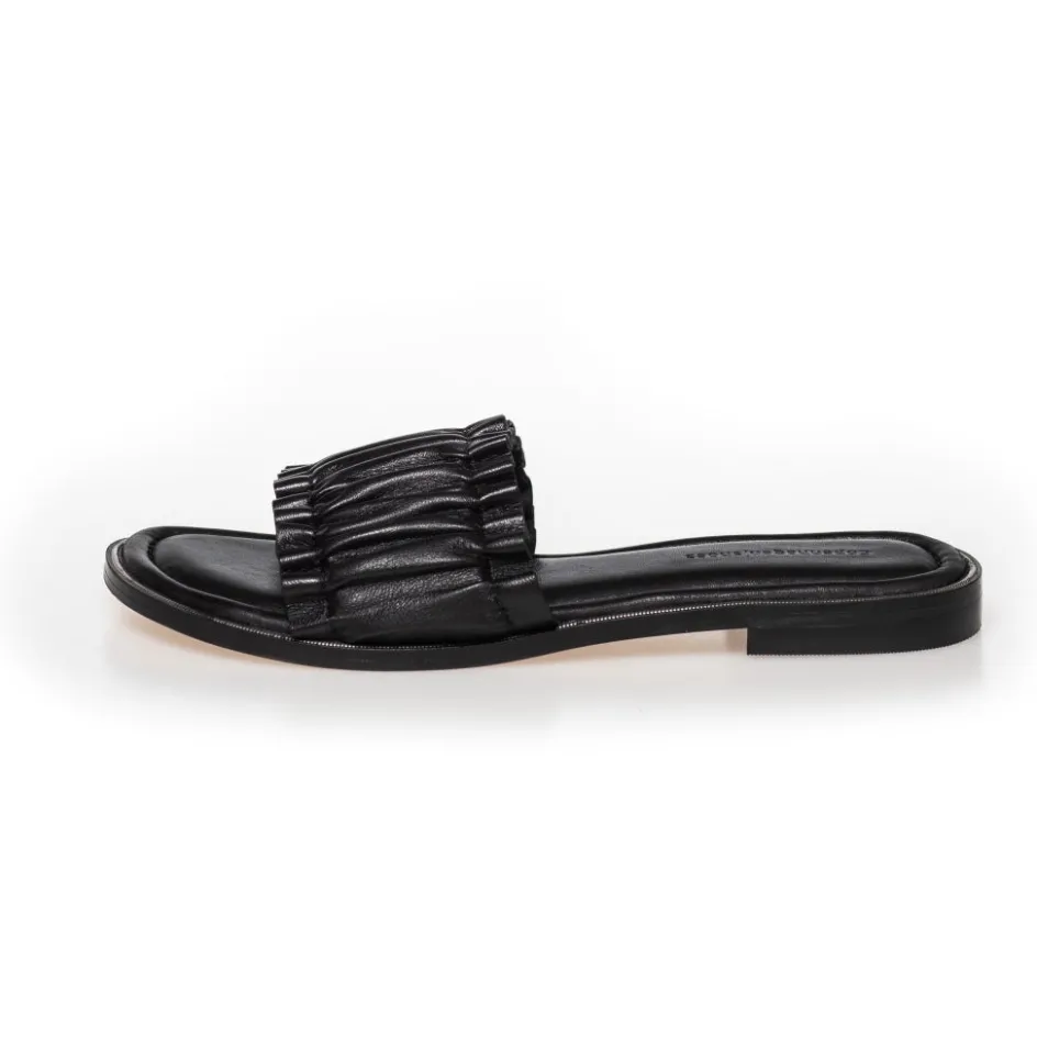 you_hold_me__black_2.webp Copenhagen Shoes Flade Sandaler*YOU HOLD ME - Black