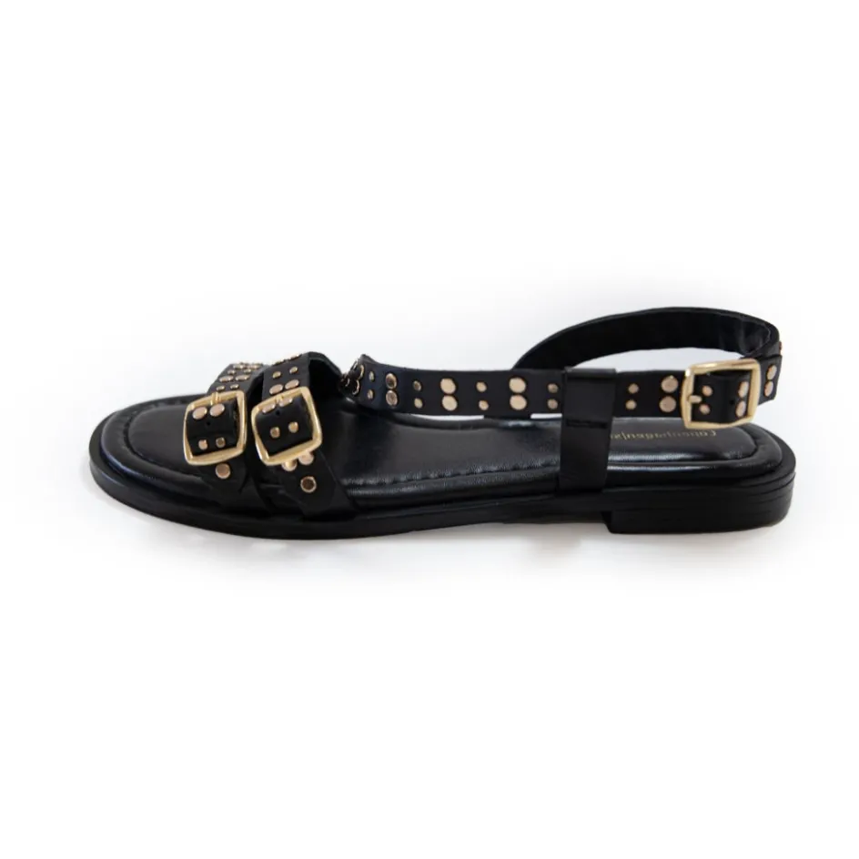 zoe__black_3.webp Copenhagen Shoes Flade Sandaler*ZOE - Black